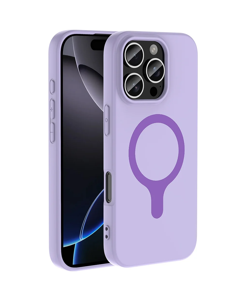 Lexroo Apple iPhone Uyumlu 16 Pro Max Kılıf M-safe Şarj Özellikli Aris Silikon Kılıf - Lila Lexroo Apple iPhone Uyumlu 16 Pro Max Kılıf M-safe Şarj Özellikli Aris Silikon Kılıf - Lila