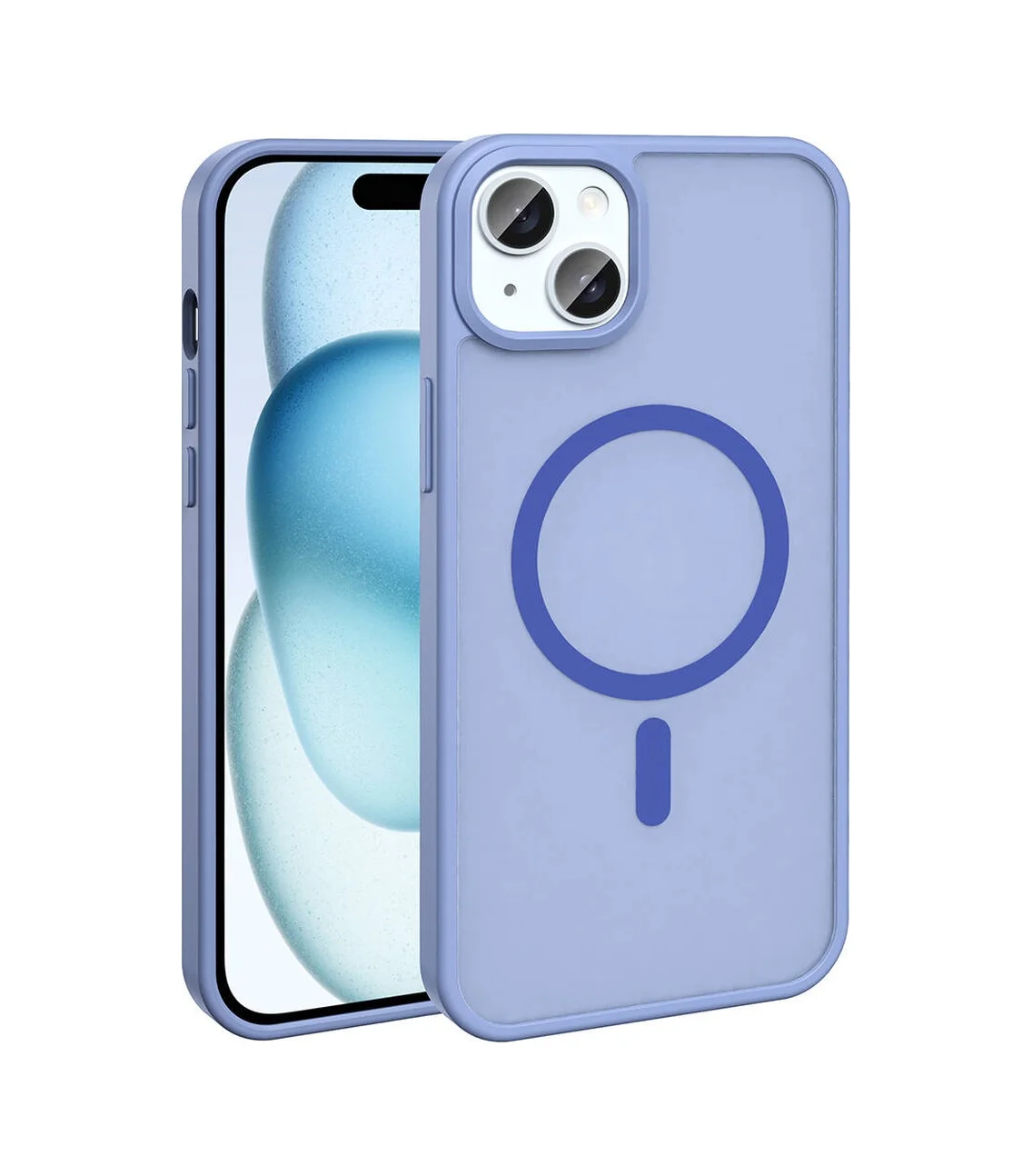 Lexroo Apple iPhone Uyumlu 15 Plus Kılıf M-safe Şarj Özellikli Mat Arka Yüzey Sio Kılıf - Lila Lexroo Apple iPhone Uyumlu 15 Plus Kılıf M-safe Şarj Özellikli Mat Arka Yüzey Sio Kılıf - Lila