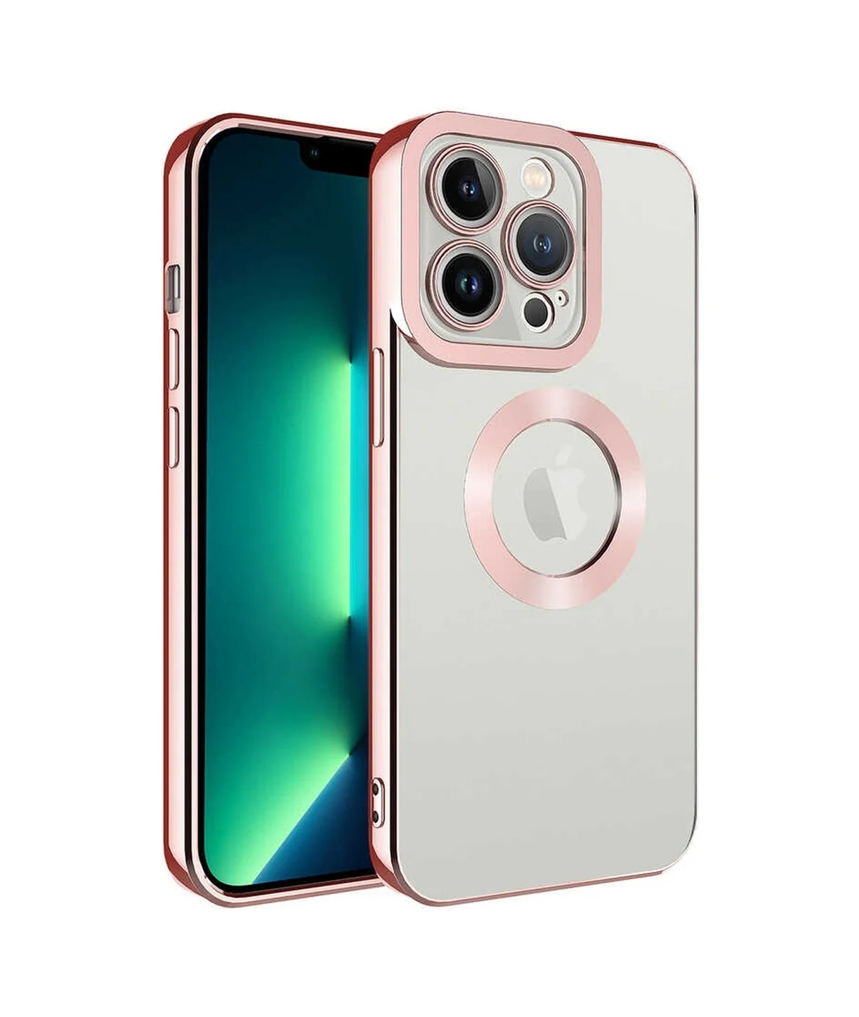 Lexroo Apple iPhone Uyumlu 11 Pro Max Kılıf Kamera Korumalı Logo Gösteren Omega Kılıf - Rose Gold Lexroo Apple iPhone Uyumlu 11 Pro Max Kılıf Kamera Korumalı Logo Gösteren Omega Kılıf - Rose Gold
