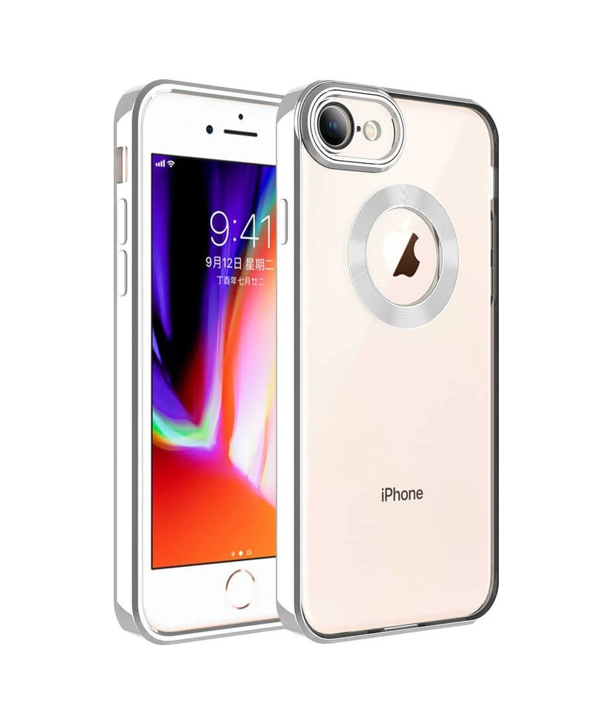 Lexroo Apple iPhone Uyumlu Se 2022 Kılıf Kamera Korumalı Logo Gösteren Omega Kılıf - Gümüş Lexroo Apple iPhone Uyumlu Se 2022 Kılıf Kamera Korumalı Logo Gösteren Omega Kılıf - Gümüş