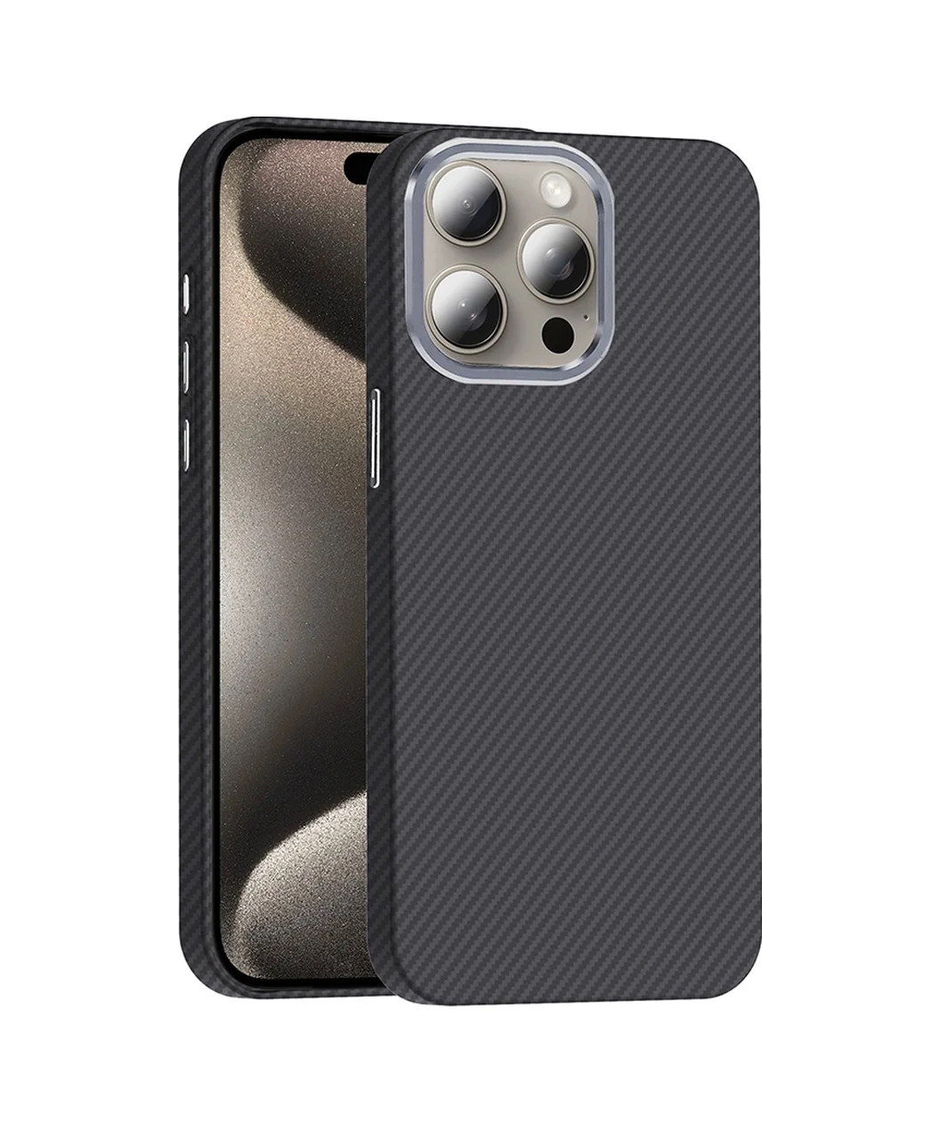Lexroo Apple iPhone Uyumlu 15 Pro Kılıf M-safe Şarj Özellikli Karbon Fiber Görünümlü Gros Kılıf - Siyah Lexroo Apple iPhone Uyumlu 15 Pro Kılıf M-safe Şarj Özellikli Karbon Fiber Görünümlü Gros Kılıf - Siyah