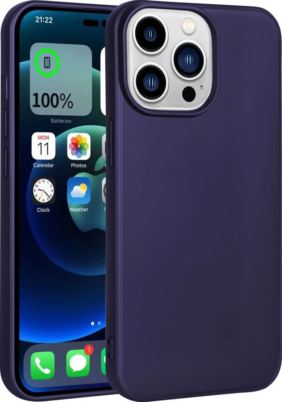 Lexroo Apple iPhone Uyumlu 14 Pro Kılıf Premier Silikon Kılıf - Derin Mor Lexroo Apple iPhone Uyumlu 14 Pro Kılıf Premier Silikon Kılıf - Derin Mor