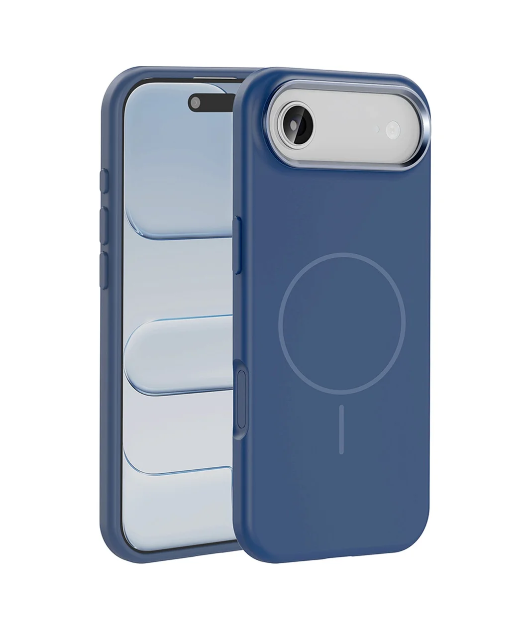Lexroo Apple iPhone Uyumlu 17 Air Kılıf M-safe Şarj Özellikli Metal Kamera Çerçeveli Edi Silikon Kılıf - Lacivert Lexroo Apple iPhone Uyumlu 17 Air Kılıf M-safe Şarj Özellikli Metal Kamera Çerçeveli Edi Silikon Kılıf - Lacivert