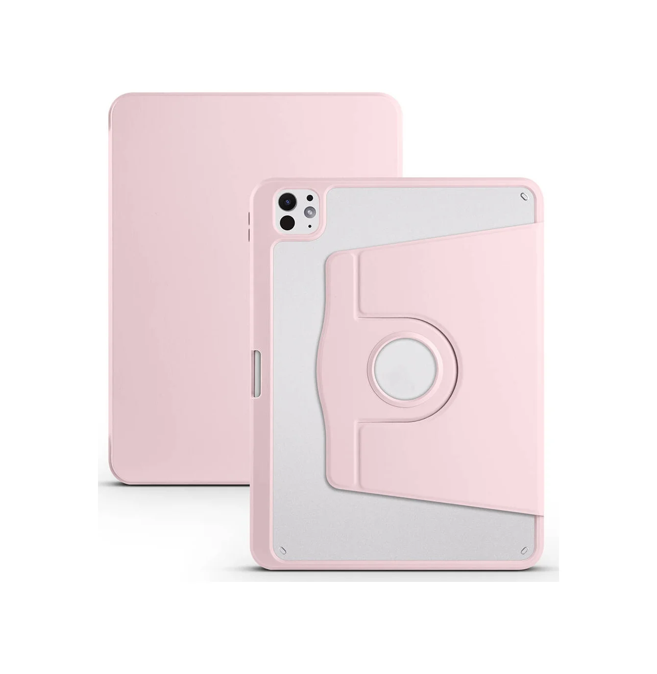 Lexroo Apple Uyumlu iPad Pro 11 2025 M5 Kılıf Termik Kalem Bölmeli Dönebilen Standlı Kılıf - Pembe Silikon Lexroo Apple Uyumlu iPad Pro 11 2025 M5 Kılıf Termik Kalem Bölmeli Dönebilen Standlı Kılıf - Pembe Silikon