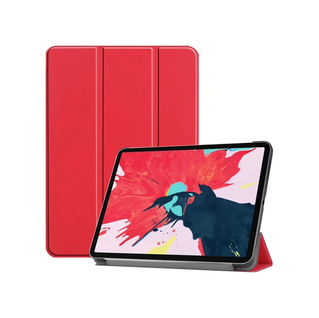 Lexroo Apple Uyumlu iPad Air 11 2025 M3 Smart Cover Standlı 1-1 Kılıf - Kırmızı Lexroo Apple Uyumlu iPad Air 11 2025 M3 Smart Cover Standlı 1-1 Kılıf - Kırmızı