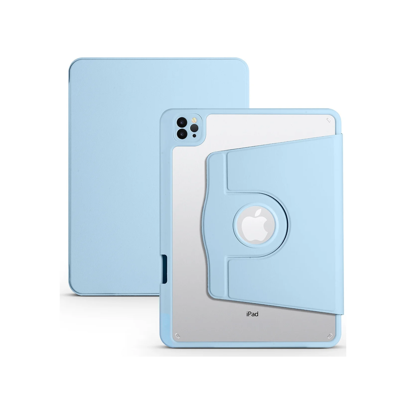 Lexroo Apple Uyumlu iPad Air 11 2025 M3 Kılıf Termik Kalem Bölmeli Dönebilen Standlı Kılıf - Mavi Silikon Lexroo Apple Uyumlu iPad Air 11 2025 M3 Kılıf Termik Kalem Bölmeli Dönebilen Standlı Kılıf - Mavi Silikon