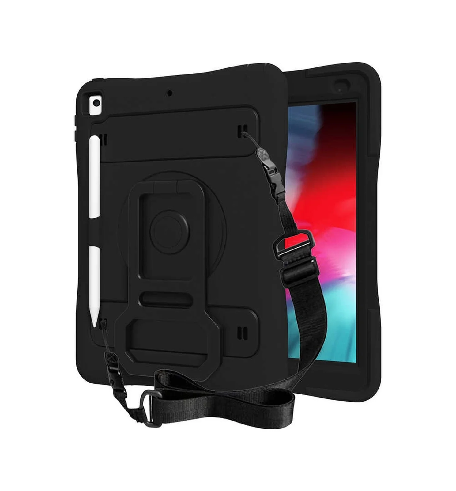 Lexroo Apple Uyumlu iPad 10.2 8.nesil Yeni Nesil Kalem Bölmeli Defender Tablet Silikon - Siyah Lexroo Apple Uyumlu iPad 10.2 8.nesil Yeni Nesil Kalem Bölmeli Defender Tablet Silikon - Siyah