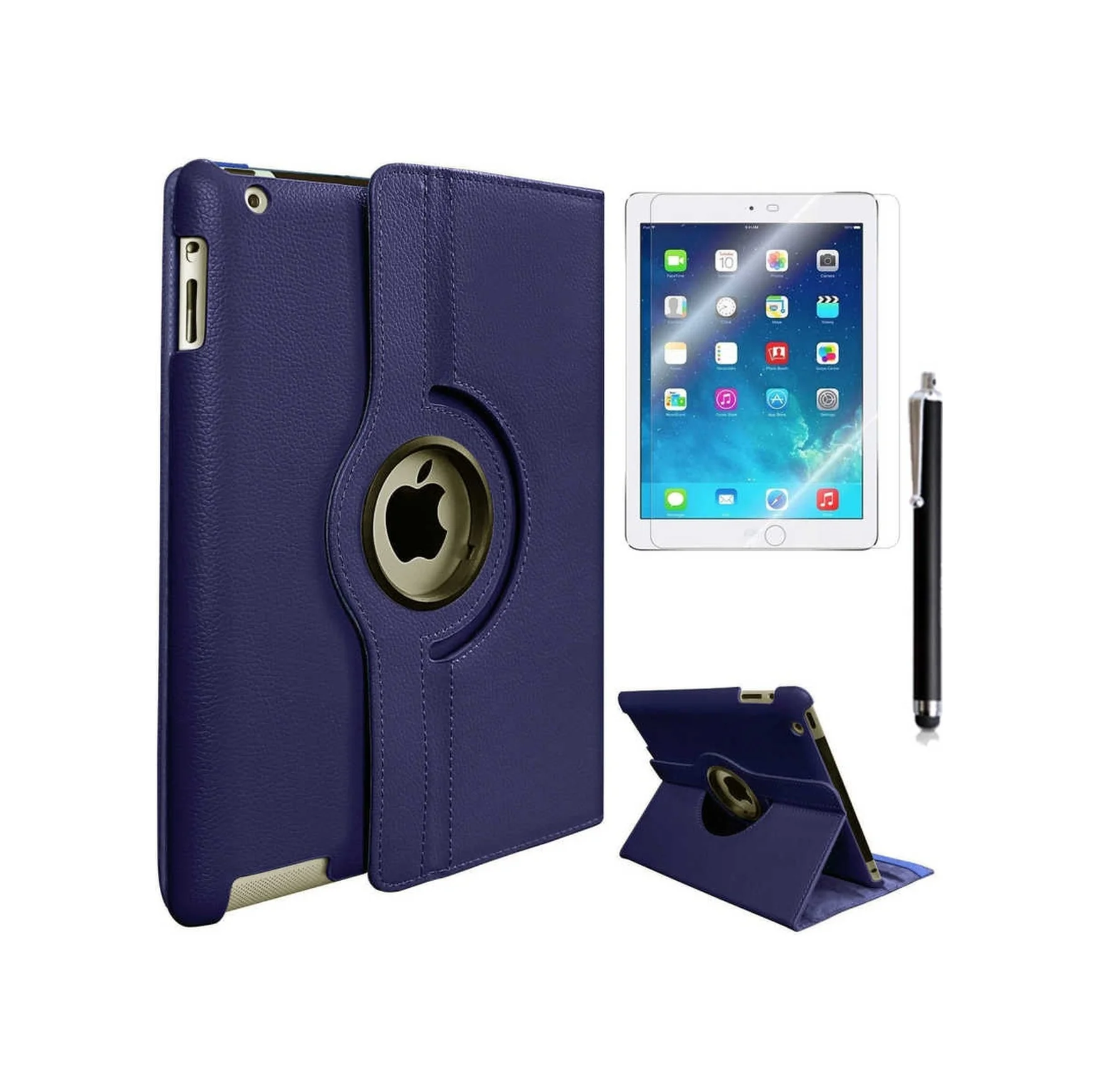 Lexroo Apple Uyumlu iPad Mini 2-3 Dönebilen Standlı Kılıf - Lacivert Lexroo Apple Uyumlu iPad Mini 2-3 Dönebilen Standlı Kılıf - Lacivert