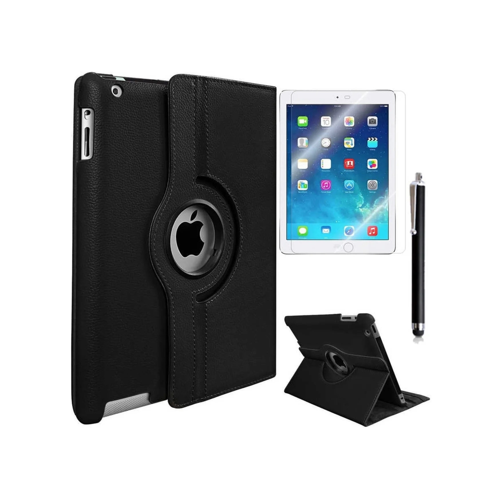 Lexroo Apple Uyumlu iPad Mini 2-3 Dönebilen Standlı Kılıf - Siyah Lexroo Apple Uyumlu iPad Mini 2-3 Dönebilen Standlı Kılıf - Siyah