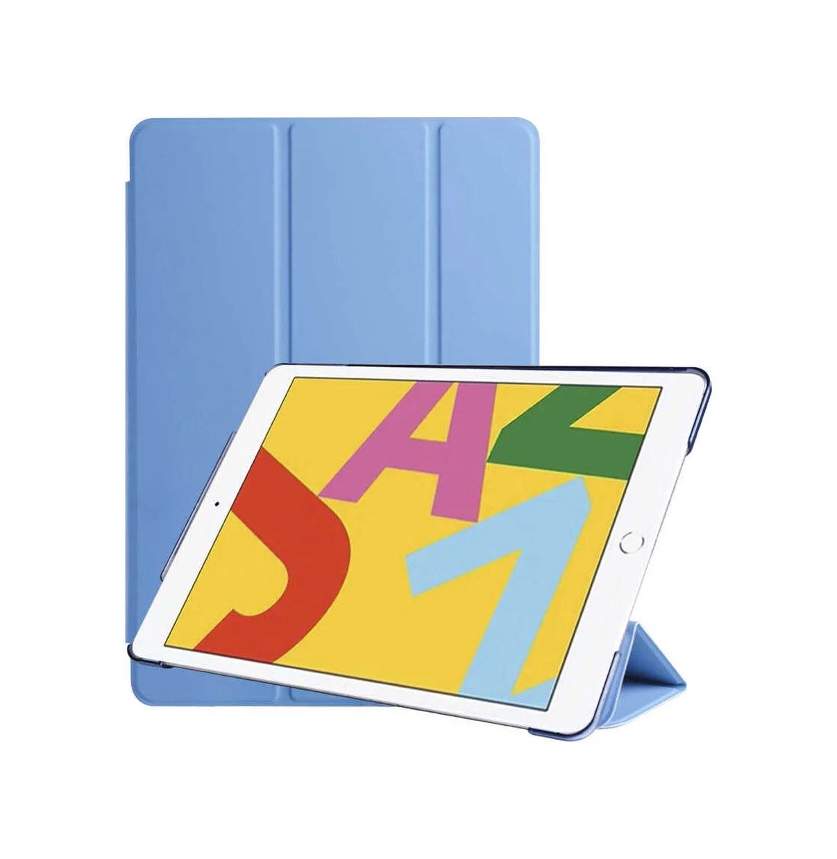 Lexroo Apple Uyumlu iPad 10.2 2021 9.nesil Smart Cover Standlı 1-1 Kılıf - Mavi Lexroo Apple Uyumlu iPad 10.2 2021 9.nesil Smart Cover Standlı 1-1 Kılıf - Mavi