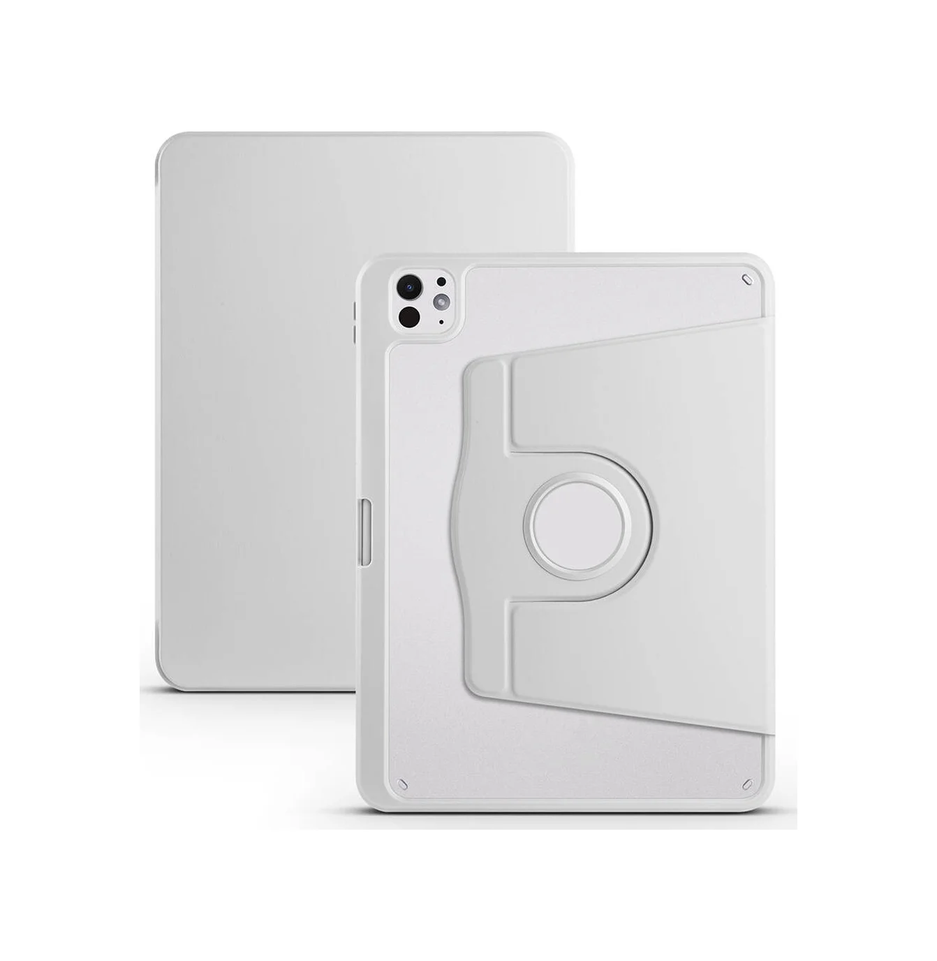 Lexroo Apple Uyumlu iPad Pro 11 2025 M5 Kılıf Termik Kalem Bölmeli Dönebilen Standlı Kılıf - Gri Silikon Lexroo Apple Uyumlu iPad Pro 11 2025 M5 Kılıf Termik Kalem Bölmeli Dönebilen Standlı Kılıf - Gri Silikon