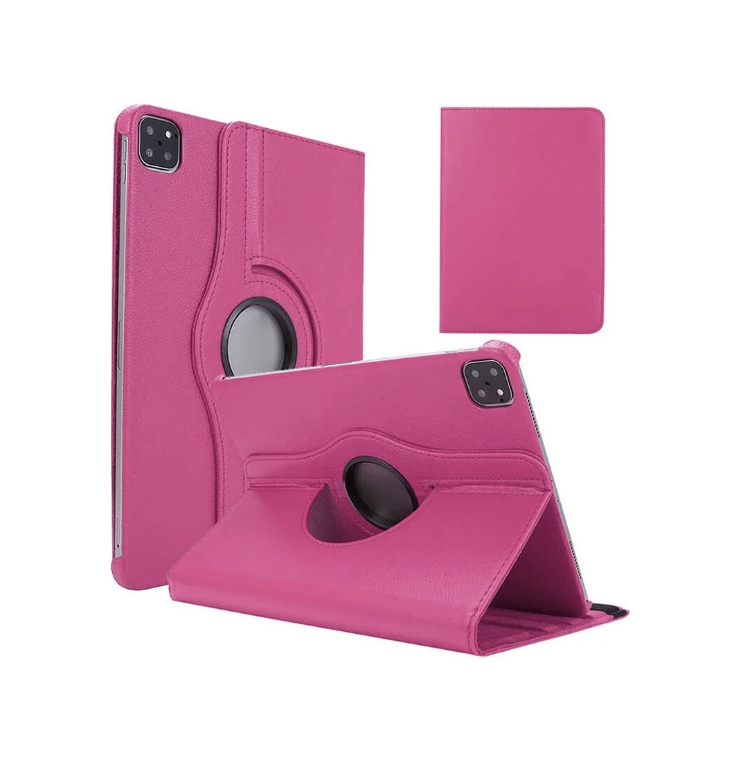 Lexroo Apple Uyumlu iPad Pro 12.9 2022 M2 Dönebilen Standlı Kılıf - Pembe Koyu Lexroo Apple Uyumlu iPad Pro 12.9 2022 M2 Dönebilen Standlı Kılıf - Pembe Koyu