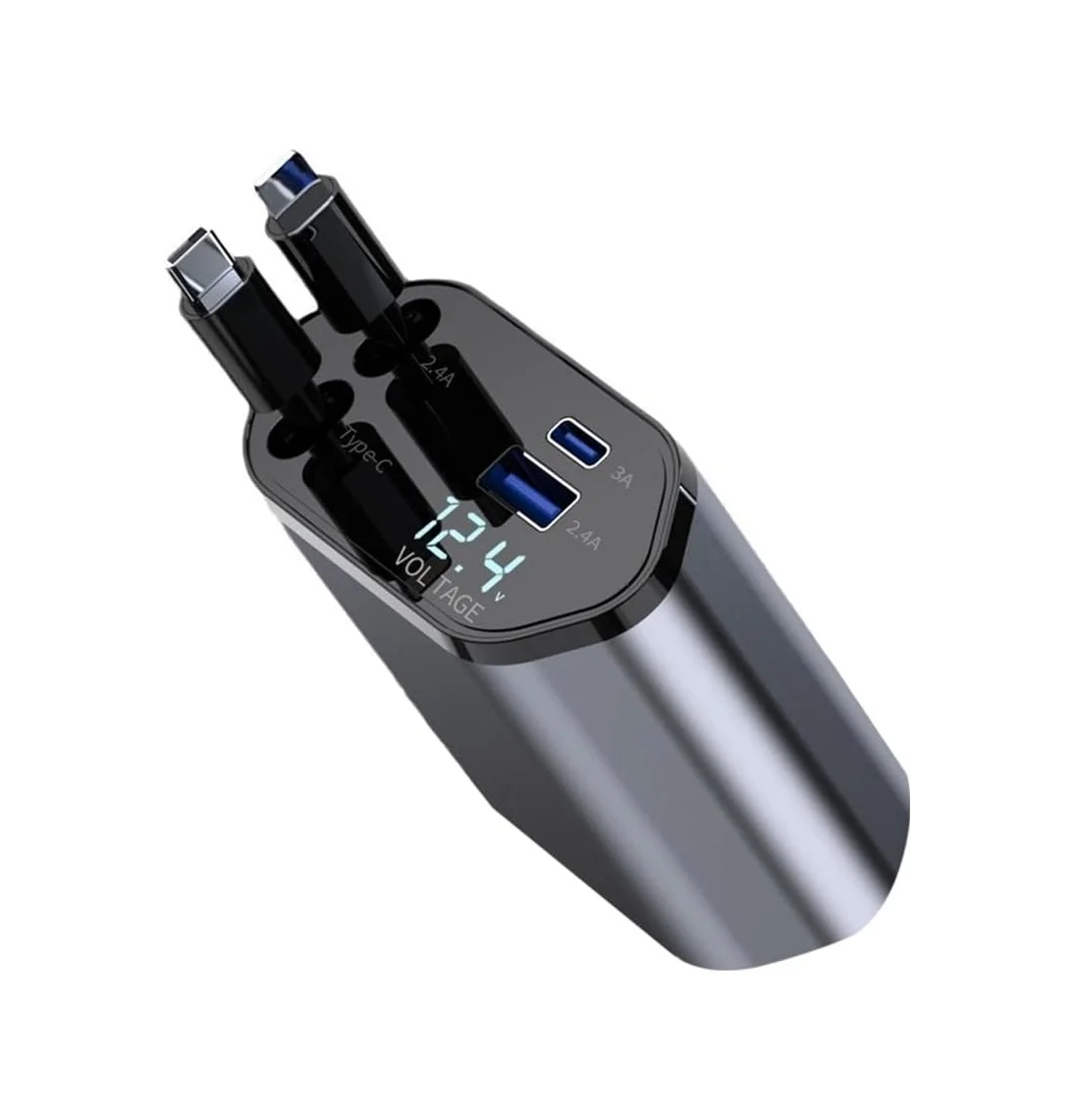 Lexroo Araç Çekilebilir Araç Şarj Cihazı 2 Usb Bağlantı Noktası Desteği 120w Süper Hızlı Şarj Flaş Standart Lexroo Araç Çekilebilir Araç Şarj Cihazı 2 Usb Bağlantı Noktası Desteği 120w Süper Hızlı Şarj Flaş Standart