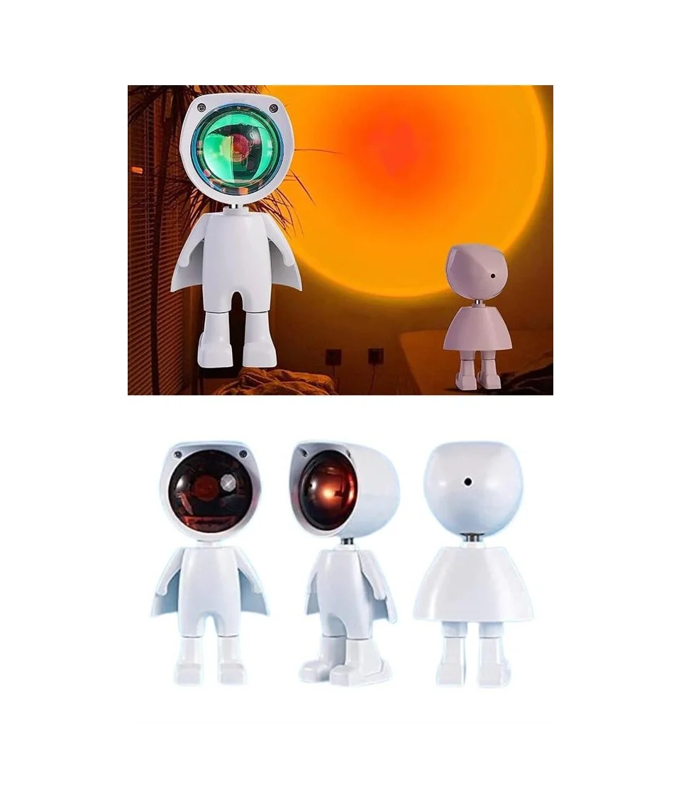 Lexroo Astronot Işık Projektörü Gökkuşağı Projeksiyon Gece Lambası Hediyelik Çok Renkli Lexroo Astronot Işık Projektörü Gökkuşağı Projeksiyon Gece Lambası Hediyelik Çok Renkli