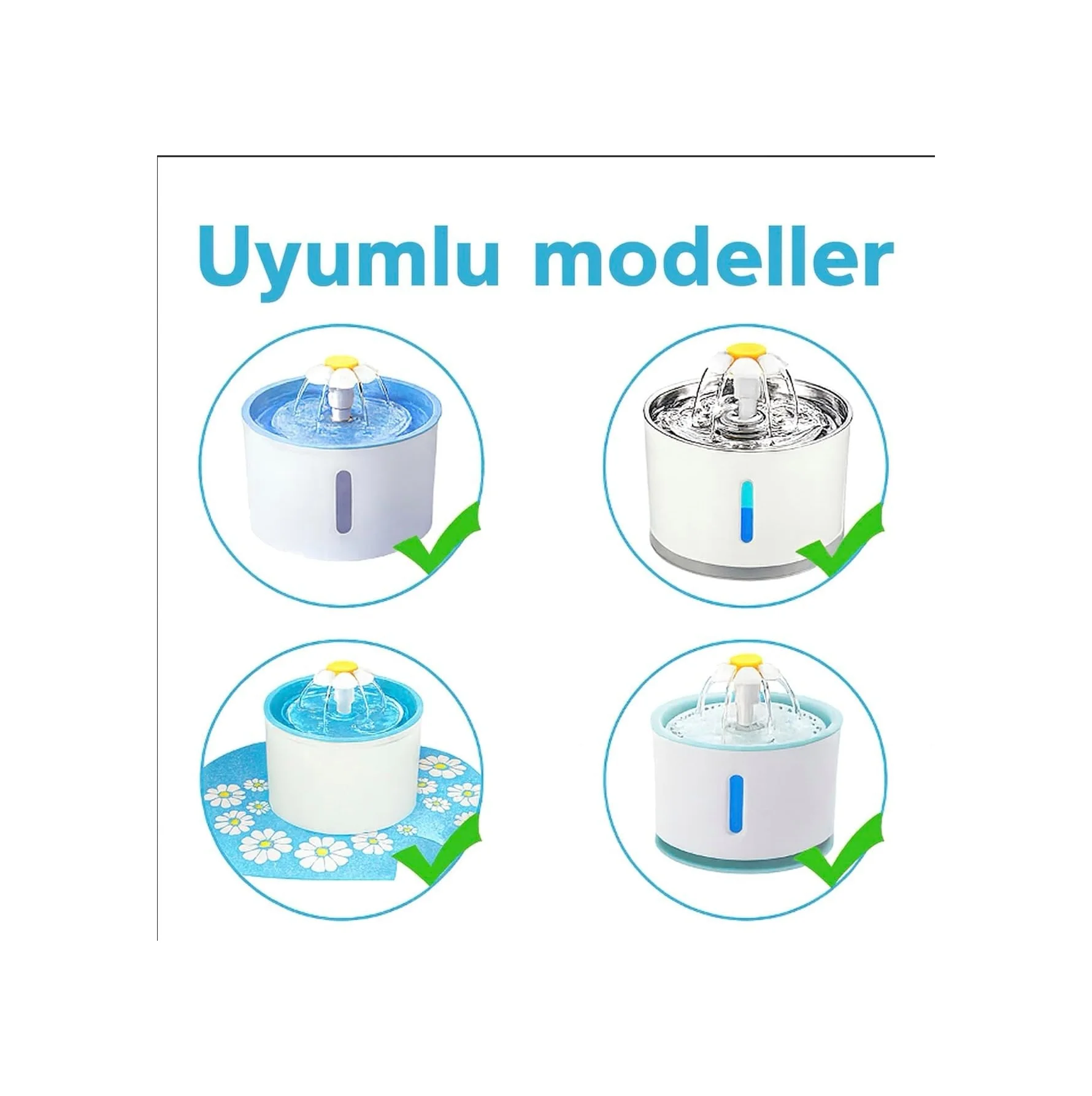 Lexroo Auvc 2.4l Papatya Su Sebili Uyumlu Yedek Filtre 3'lü Paket, 127x38x5mm, Beyaz Standart Lexroo Auvc 2.4l Papatya Su Sebili Uyumlu Yedek Filtre 3'lü Paket, 127x38x5mm, Beyaz Standart