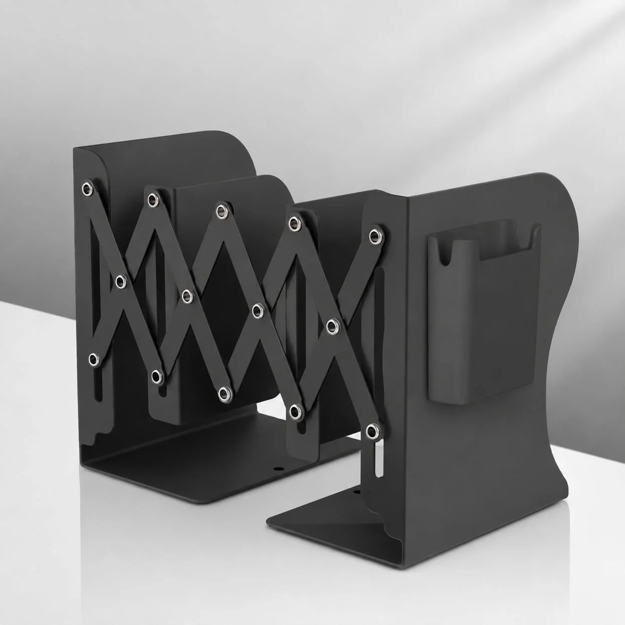 Lexroo Ayarlanabilir Teleskopik Metal Kitap Tutucu, Masaüstü Kitap Desteği Ve Raf Düzenleyici Stand Lexroo Ayarlanabilir Teleskopik Metal Kitap Tutucu, Masaüstü Kitap Desteği Ve Raf Düzenleyici Stand