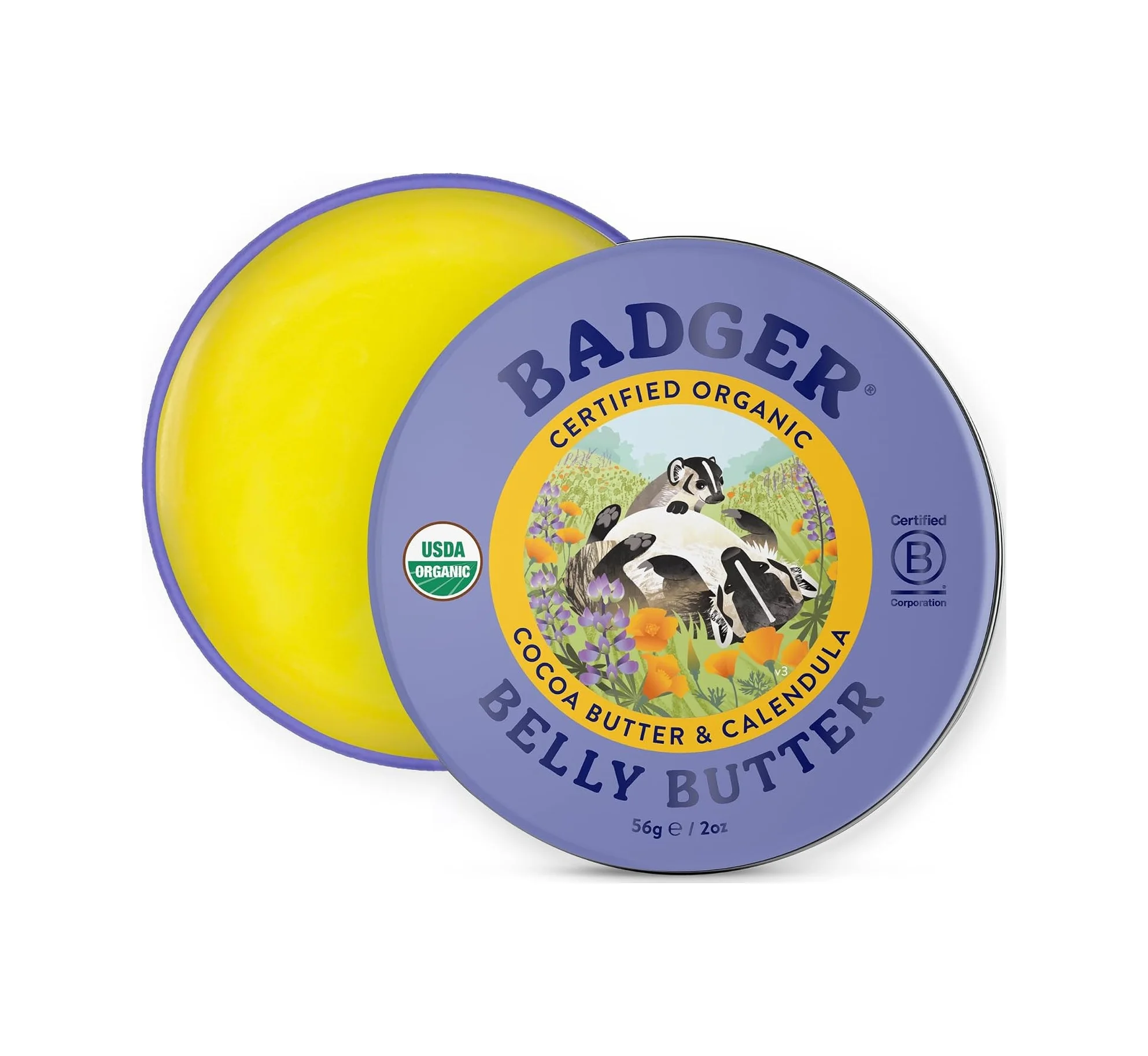 Lexroo Badger Belly Butter Karın Bölgesi Nemlendirici Krem 56g Lexroo Badger Belly Butter Karın Bölgesi Nemlendirici Krem 56g