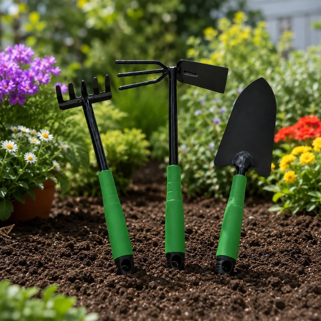 Lexroo Bahçe El Aletleri Seti, 30 Cm Kürek, Tırmık Ve Çapa, 3 Parça Lexroo Bahçe El Aletleri Seti, 30 Cm Kürek, Tırmık Ve Çapa, 3 Parça