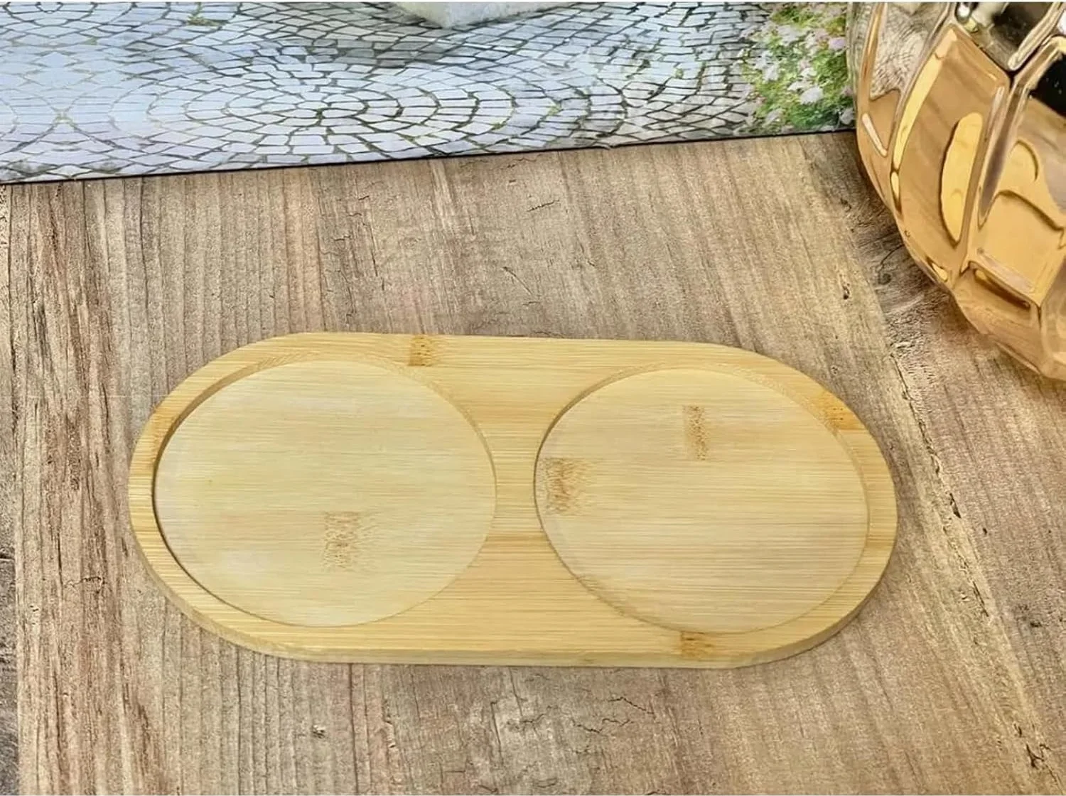 Lexroo Bambu 2 Bölmeli Oval Yağdanlık Ve Sosluk Altlığı Çok Renkli Lexroo Bambu 2 Bölmeli Oval Yağdanlık Ve Sosluk Altlığı Çok Renkli