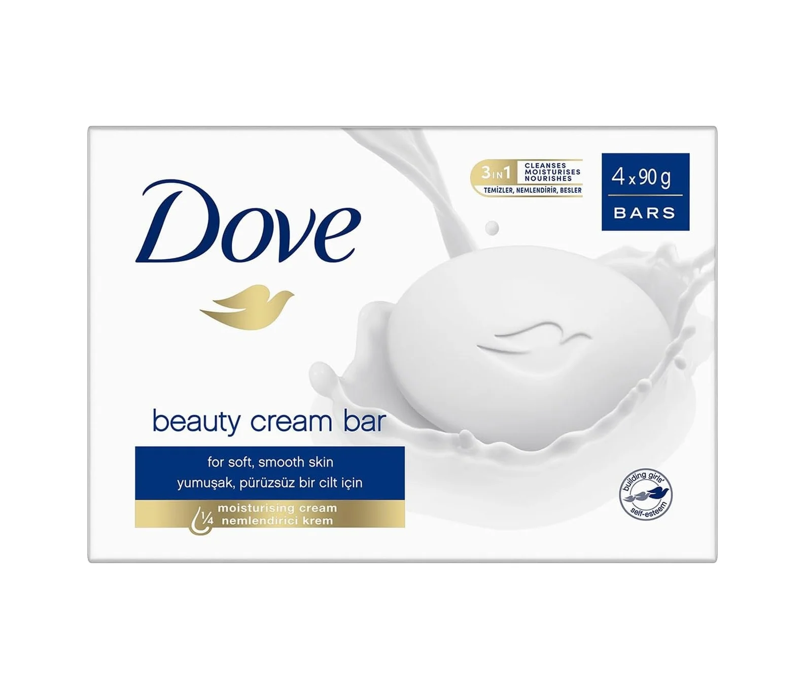 Lexroo Beauty Cream Bar Katı Güzellik Sabunu Original Nemlendirici Etkili, 4x90 G Doğal Lexroo Beauty Cream Bar Katı Güzellik Sabunu Original Nemlendirici Etkili, 4x90 G Doğal