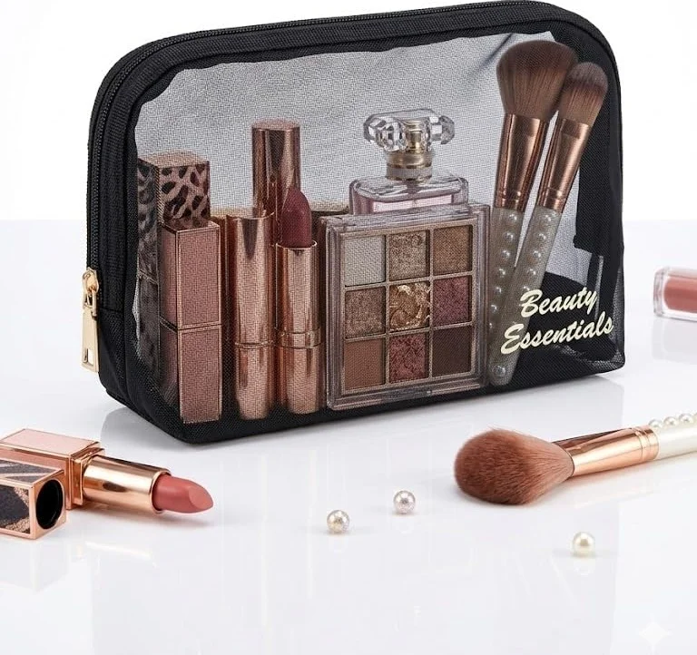 Lexroo Beauty Essentials Şeffaf File Makyaj Çantası Lexroo Beauty Essentials Şeffaf File Makyaj Çantası