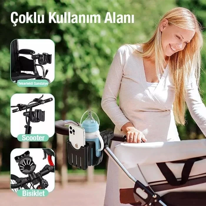 Lexroo Bebek Arabası Bisiklet Motosiklet İçin Ayarlanabilir Bardak Ve Cep Telefonu Tutucu Biberon Lexroo Bebek Arabası Bisiklet Motosiklet İçin Ayarlanabilir Bardak Ve Cep Telefonu Tutucu Biberon