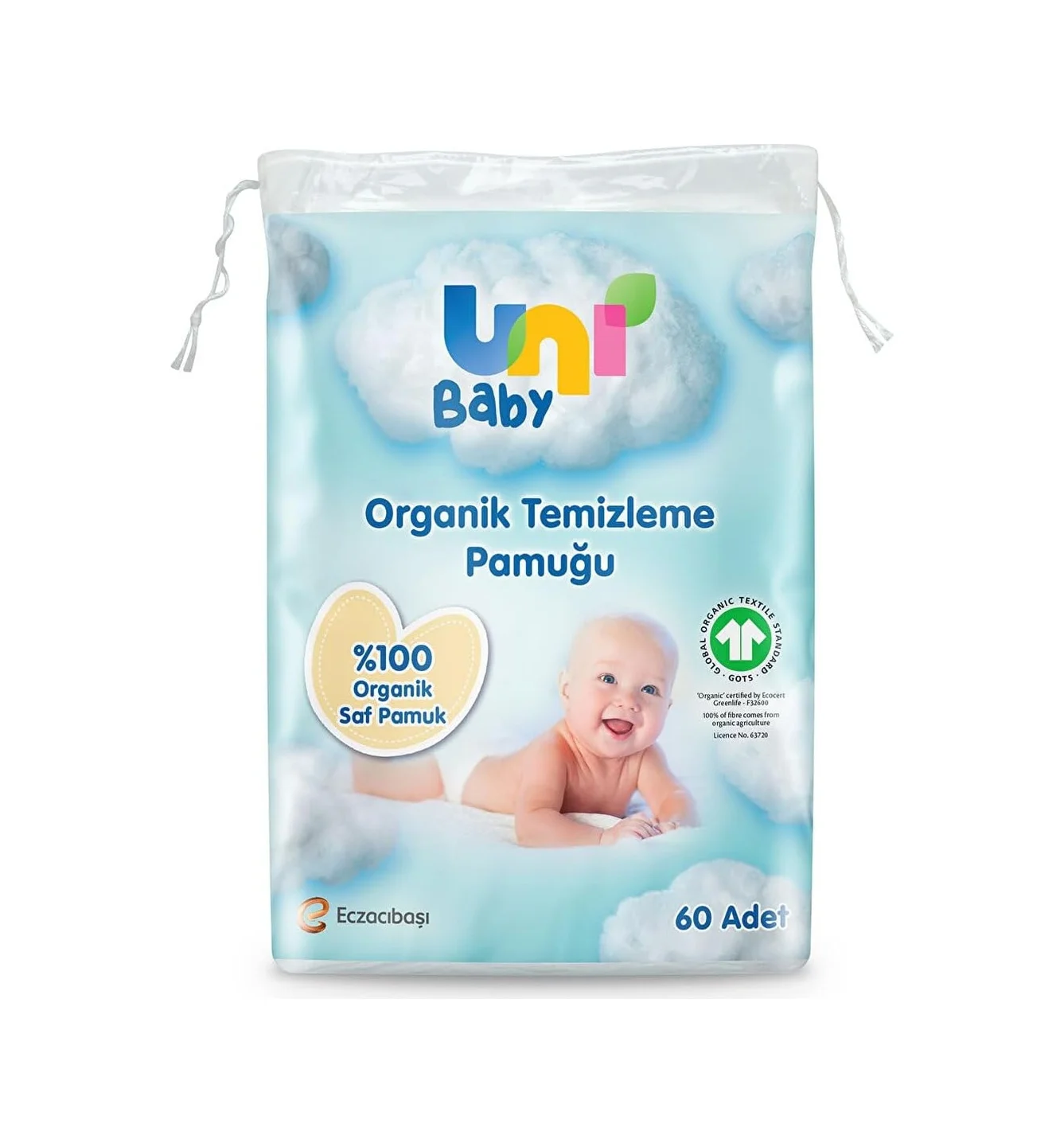 Lexroo Bebek Temizleme Pamuğu 60 Adet Lexroo Bebek Temizleme Pamuğu 60 Adet