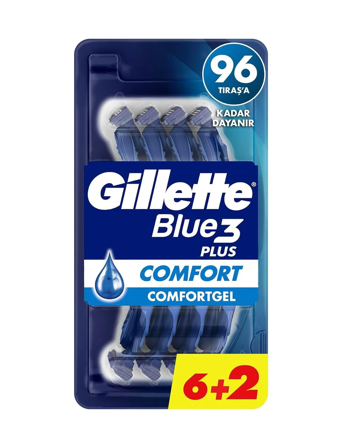 Lexroo Blue3 Comfort Kullan At Erkek Tıraş Bıçağı 8 Adet Lexroo Blue3 Comfort Kullan At Erkek Tıraş Bıçağı 8 Adet