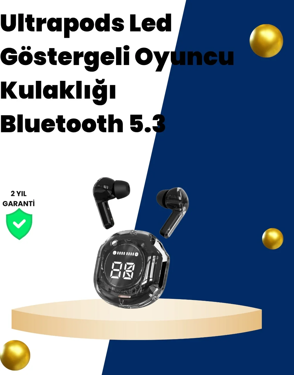 Lexroo Bluetooth 5.3 Kablosuz Kulaklık 30mm Sürücü Led Ekranlı Mikrofonlu Lexroo Bluetooth 5.3 Kablosuz Kulaklık 30mm Sürücü Led Ekranlı Mikrofonlu