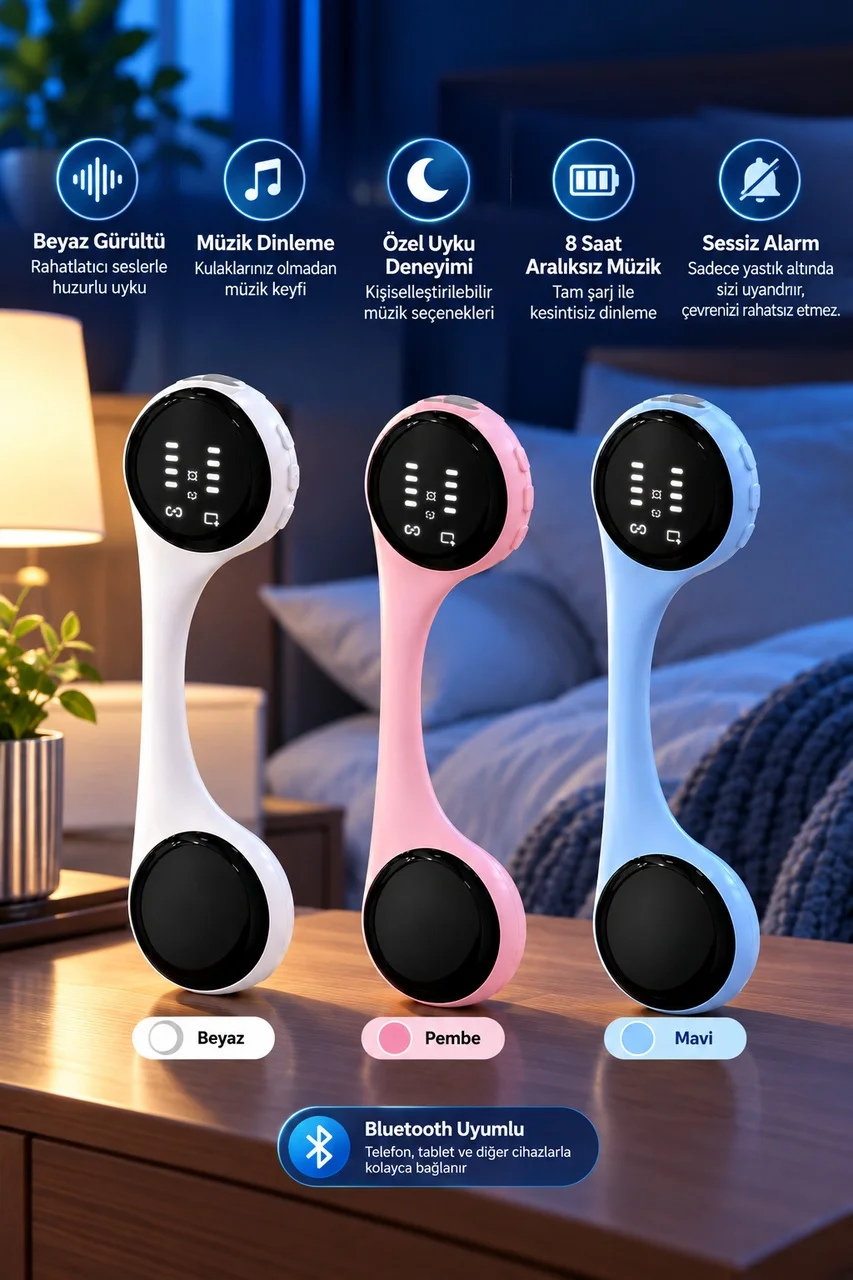 Lexroo Bluetooth Yastık Altı Hoparlör Sessiz Alarm Ve Rahatlatıcı Uyku Sesleri 8 Saat Kesintisiz Lexroo Bluetooth Yastık Altı Hoparlör Sessiz Alarm Ve Rahatlatıcı Uyku Sesleri 8 Saat Kesintisiz