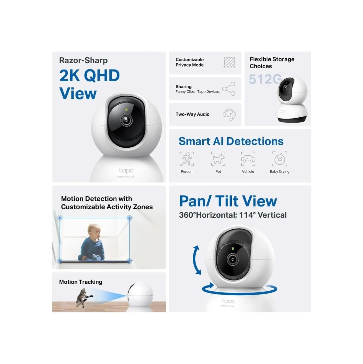 Lexroo C220, 2k 4mp, Yapay Zeka Desteği, Hareket Tespit Ve Takibi, 360 , 9m Gece Görüşü Lexroo C220, 2k 4mp, Yapay Zeka Desteği, Hareket Tespit Ve Takibi, 360 , 9m Gece Görüşü