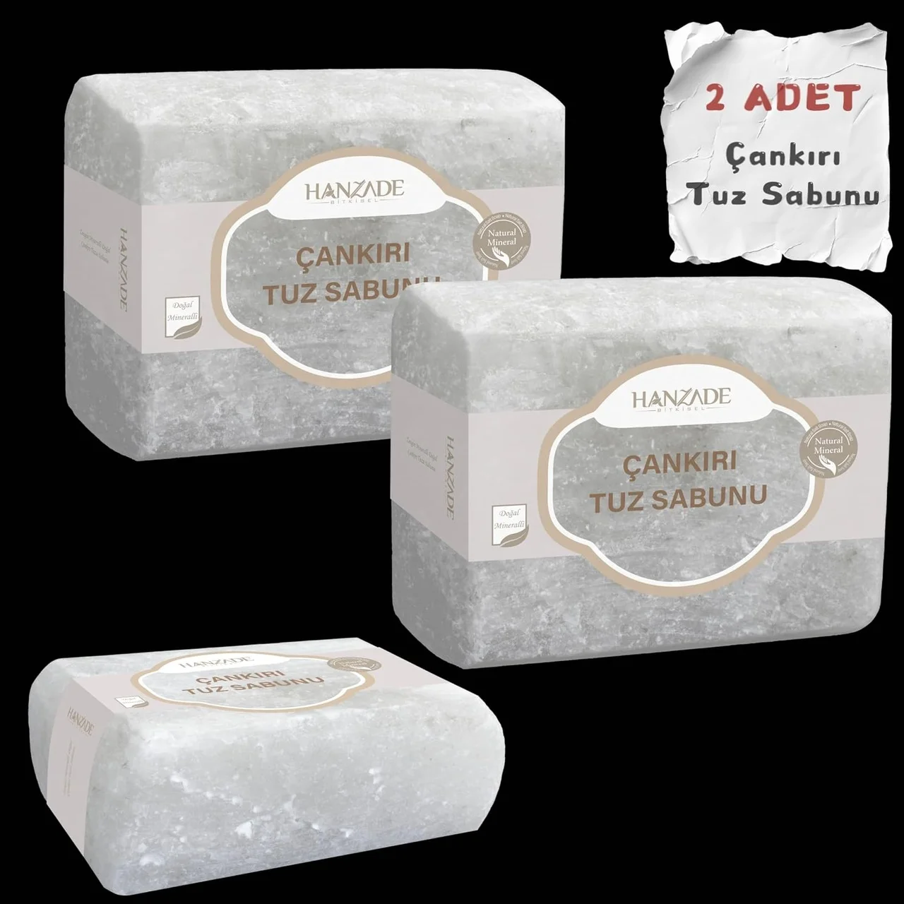 Lexroo Çankırı Tuz Sabunu 300-350 Gr X 2 Adet Zengin Mineralli Doğal Saf Çankırı Kaya Tuzu Sabunu Lexroo Çankırı Tuz Sabunu 300-350 Gr X 2 Adet Zengin Mineralli Doğal Saf Çankırı Kaya Tuzu Sabunu