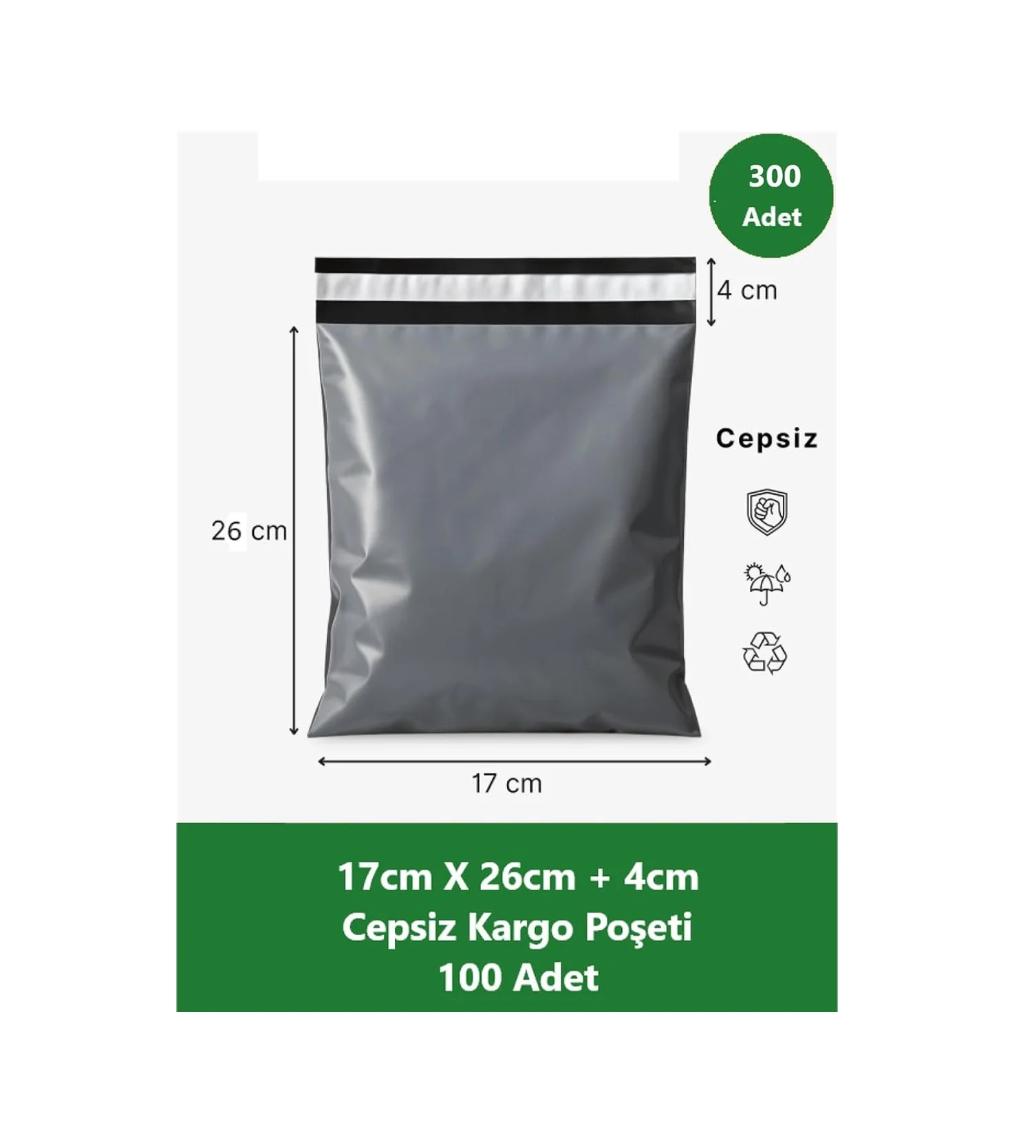 Lexroo Cepsiz Kargo Poşeti 17 X 26+4 Cm 300 Adet Siyah Küçük Boy Lexroo Cepsiz Kargo Poşeti 17 X 26+4 Cm 300 Adet Siyah Küçük Boy