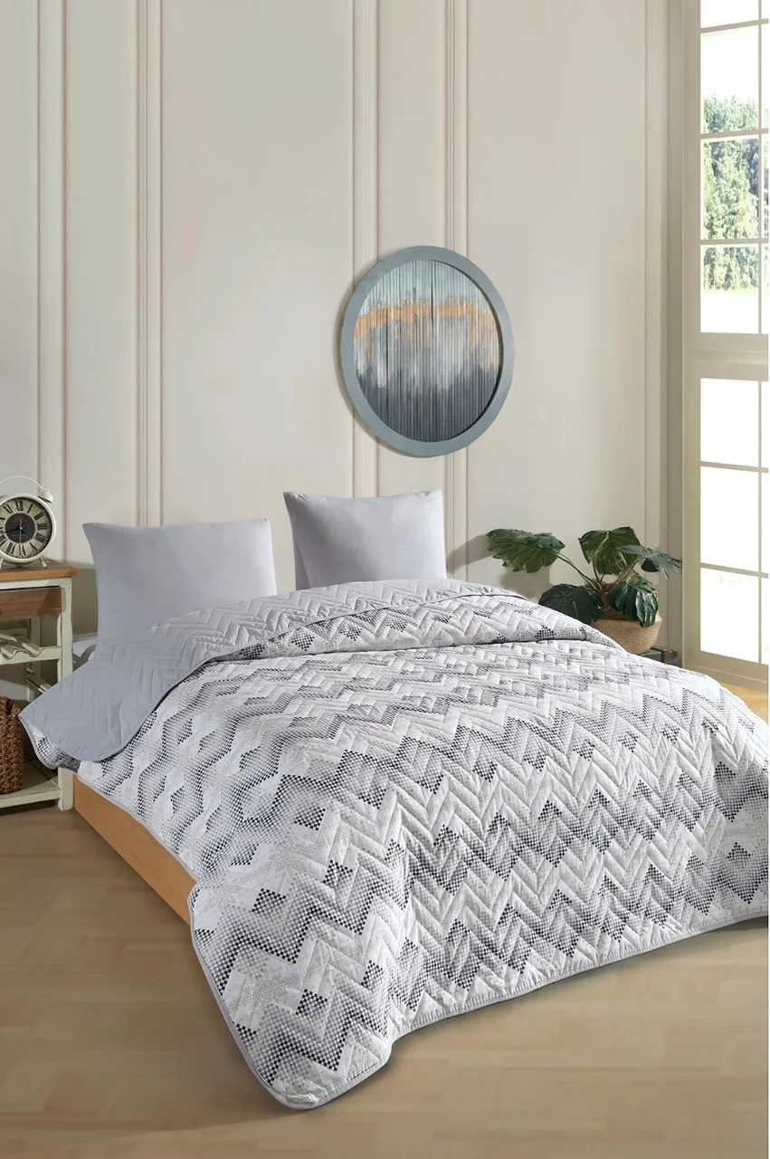 Lexroo Çift Kişilik Desenli Kapitone Çift Taraflı Renkli Pike Yatak Örtüsü Takımı 200x230 Cm Çok Renkli Lexroo Çift Kişilik Desenli Kapitone Çift Taraflı Renkli Pike Yatak Örtüsü Takımı 200x230 Cm Çok Renkli