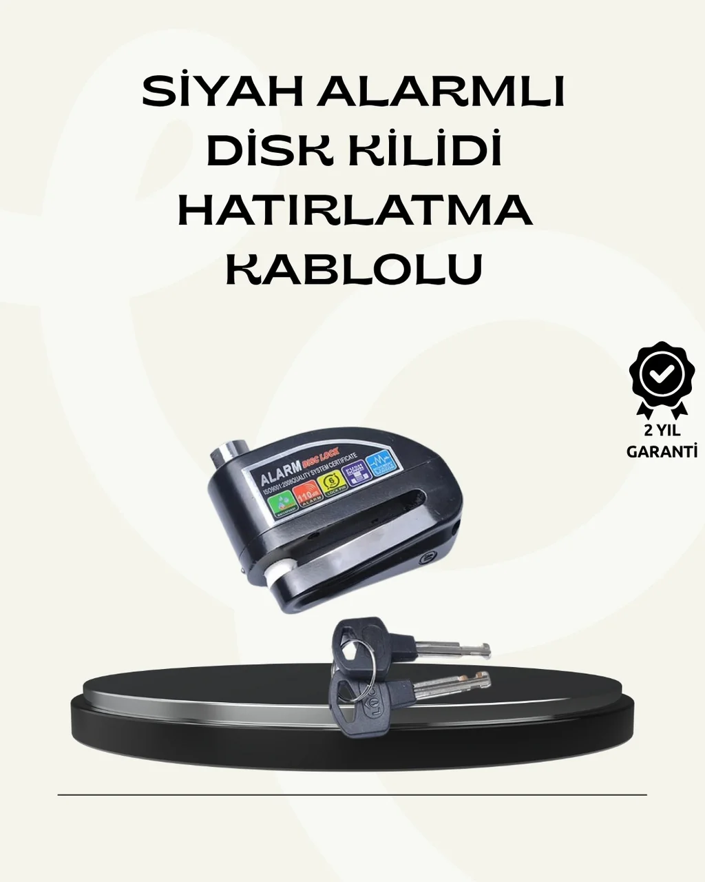 Lexroo Çift Modlu 110db Alarmlı Disk Kilidi Suya Dayanıklı Lexroo Çift Modlu 110db Alarmlı Disk Kilidi Suya Dayanıklı
