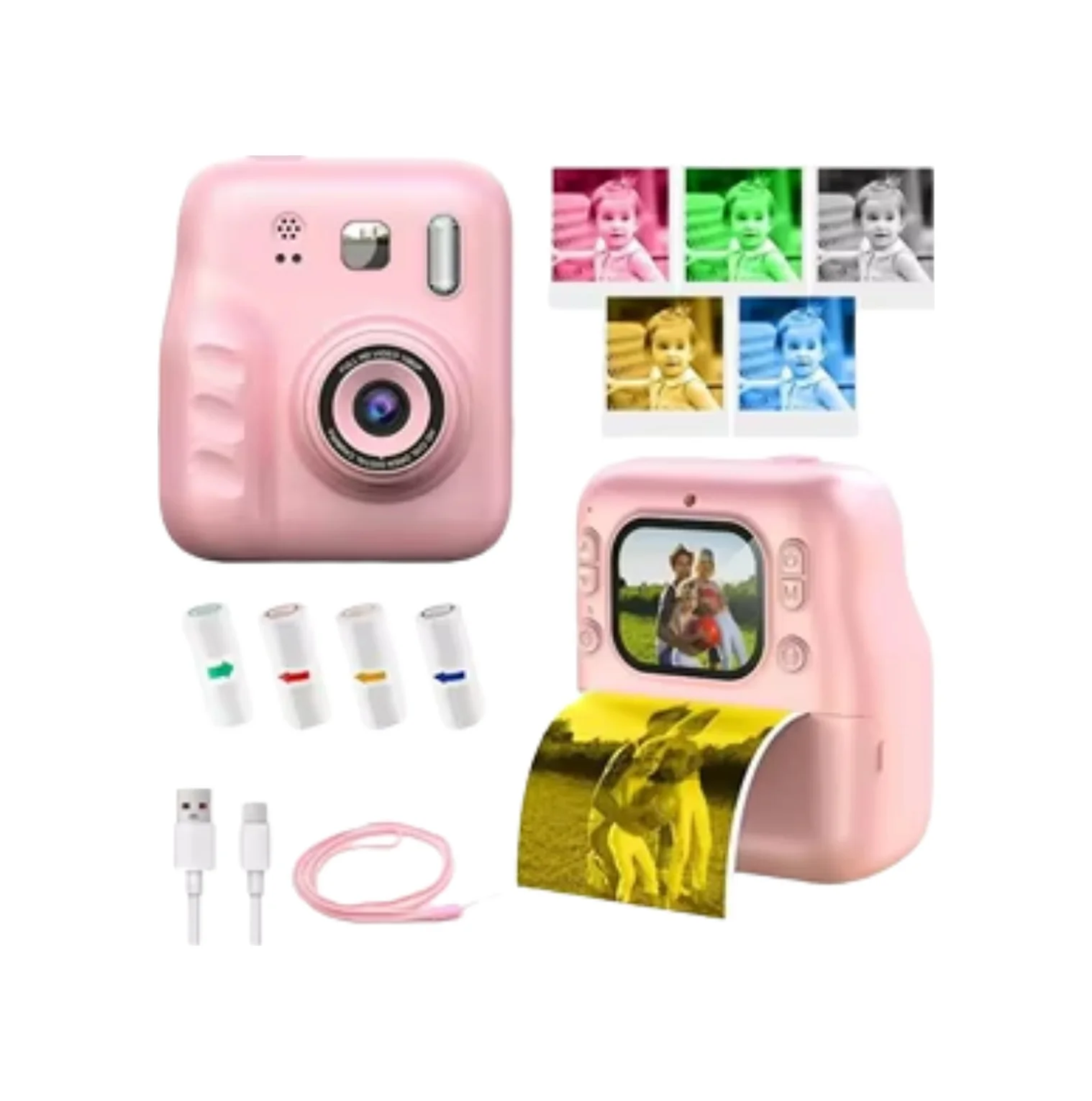 Lexroo Çocuk Dijital Fotoğraf Makinesi Anında Baskı Ve Hd Video Kayıt Özellikli 5 Kalem Ve 4 Rulo Lexroo Çocuk Dijital Fotoğraf Makinesi Anında Baskı Ve Hd Video Kayıt Özellikli 5 Kalem Ve 4 Rulo