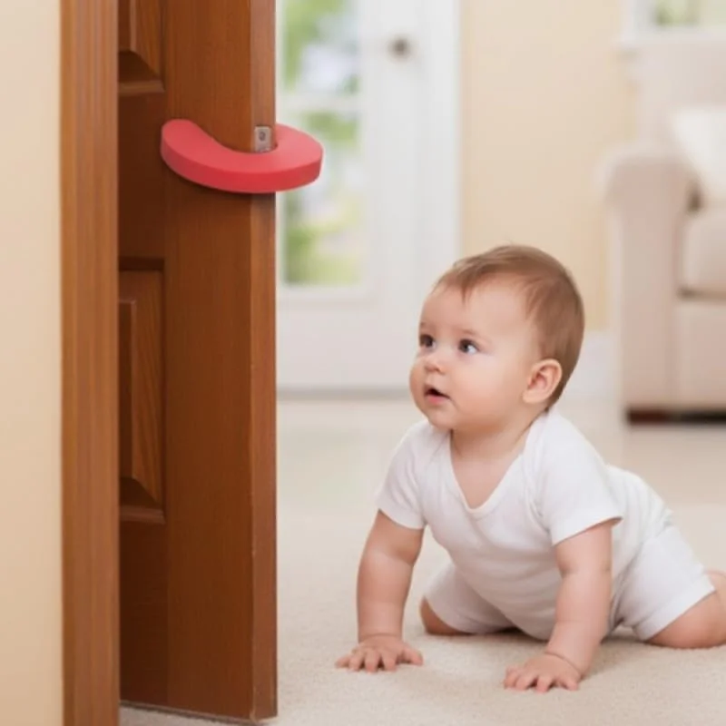 Lexroo Çocuk Ve Bebek Güvenliği İçin Köpük Kapı Koruyucu Stoper, Renkli, 4 Adet Çok Renkli Lexroo Çocuk Ve Bebek Güvenliği İçin Köpük Kapı Koruyucu Stoper, Renkli, 4 Adet Çok Renkli