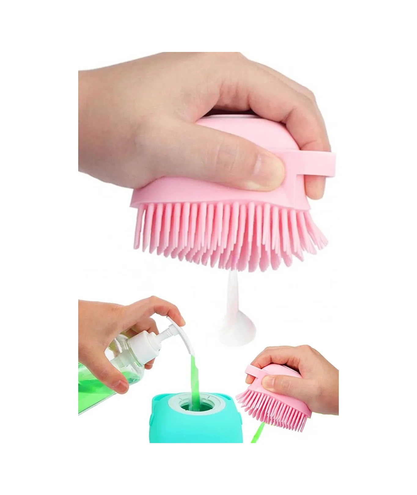Lexroo Çok Amaçlı Silikon Lif Hazneli Kese Banyo Duş Silikon Temizleme Yumuşak Duş Kese Asorti 1420 Lexroo Çok Amaçlı Silikon Lif Hazneli Kese Banyo Duş Silikon Temizleme Yumuşak Duş Kese Asorti 1420