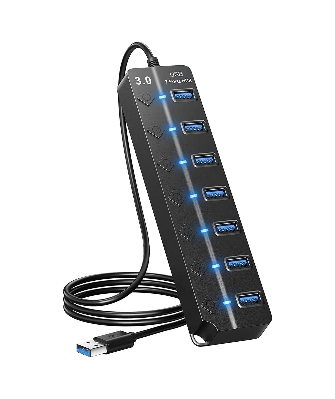 Lexroo Çoklu Port Usb 3.0 Hub Adaptörü, Anahtarlı Ve Işıklı Çoklu Bağlantı Noktası Bölücü Lexroo Çoklu Port Usb 3.0 Hub Adaptörü, Anahtarlı Ve Işıklı Çoklu Bağlantı Noktası Bölücü