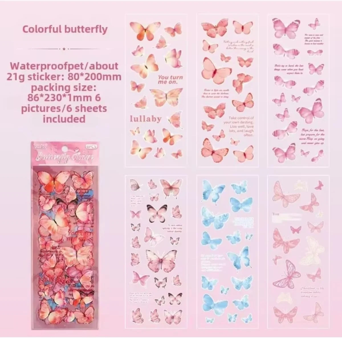 Lexroo Craft 6 Sayfa 114 Adet Şeffaf Pembe Kelebek Sticker Bullet Journal Scrapbook Laptop Ajanda Şeffaf - Pembe Lexroo Craft 6 Sayfa 114 Adet Şeffaf Pembe Kelebek Sticker Bullet Journal Scrapbook Laptop Ajanda Şeffaf - Pembe
