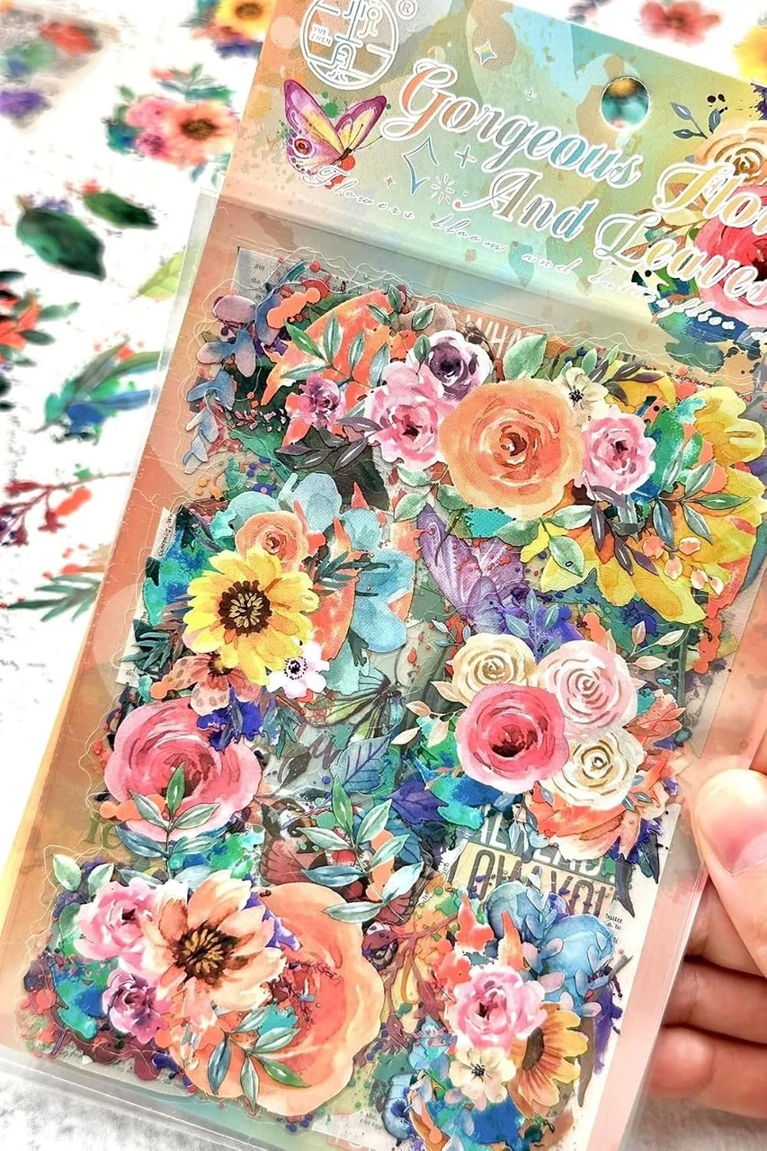 Lexroo Craft 6 Sayfa 60 Adet Şeffaf Büyük Turuncu Renkli Çiçek Sticker Bullet Journal Scrapbook Lexroo Craft 6 Sayfa 60 Adet Şeffaf Büyük Turuncu Renkli Çiçek Sticker Bullet Journal Scrapbook