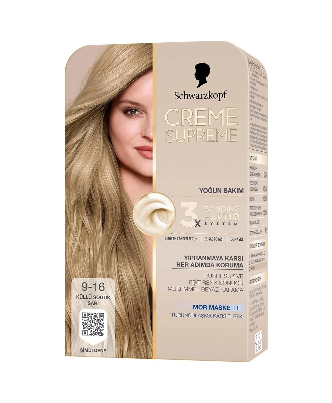 Lexroo Creme Supreme Saç Boyası 9-16 Küllü Soğuk Sarı Lexroo Creme Supreme Saç Boyası 9-16 Küllü Soğuk Sarı