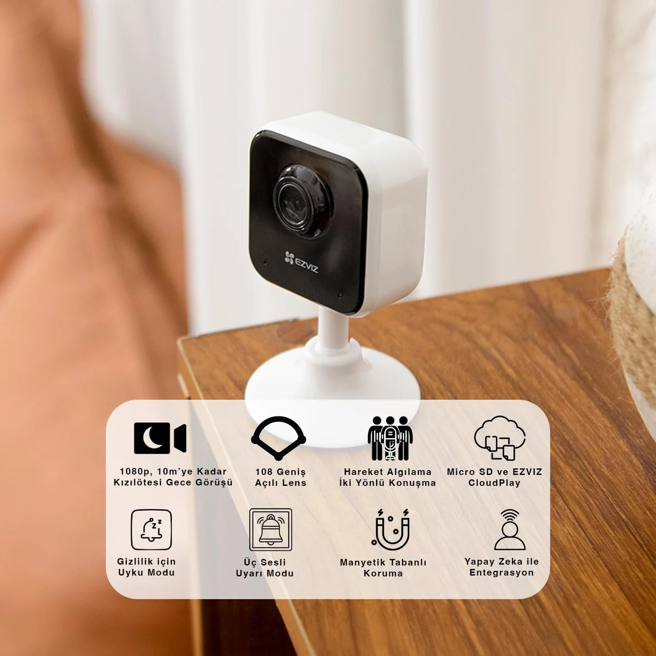 Lexroo Cs-h1c - 2mp 108 Geniş Açı Küp Kamera Cs-h1c Lexroo Cs-h1c - 2mp 108 Geniş Açı Küp Kamera Cs-h1c