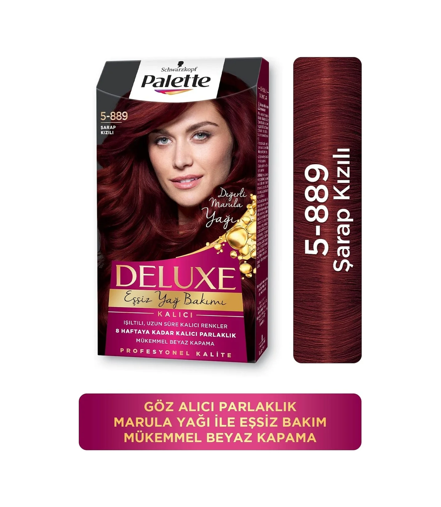Lexroo Deluxe 5-889 Şarap Kızılı Saç Boyası Lexroo Deluxe 5-889 Şarap Kızılı Saç Boyası