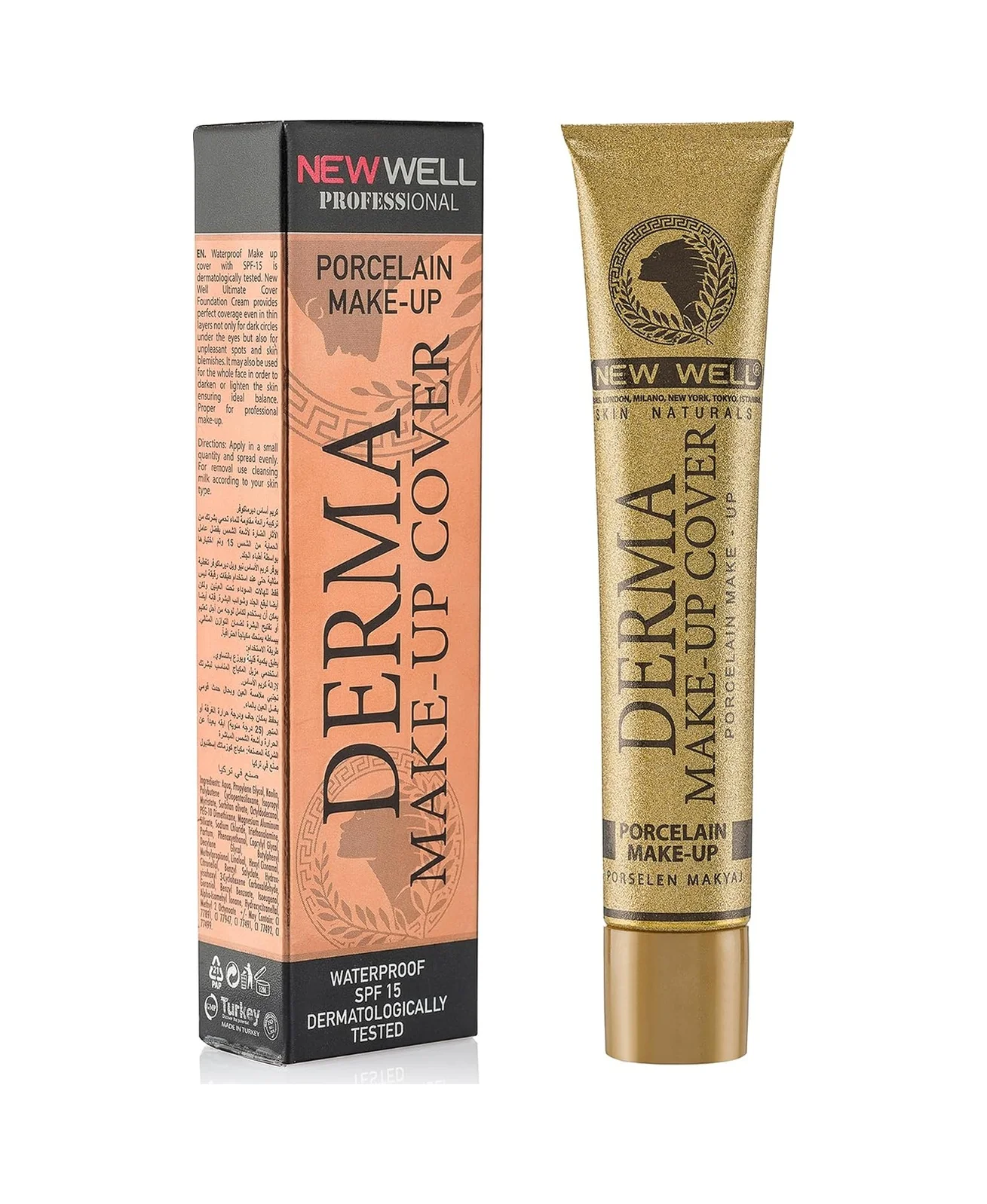 Lexroo Derma Makeup Cover Fondöten Nickel Spf 15, T98 Lexroo Derma Makeup Cover Fondöten Nickel Spf 15, T98