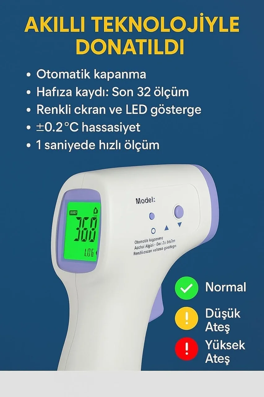 Lexroo Dijital Temassız Ateş Ölçer Lexroo Dijital Temassız Ateş Ölçer