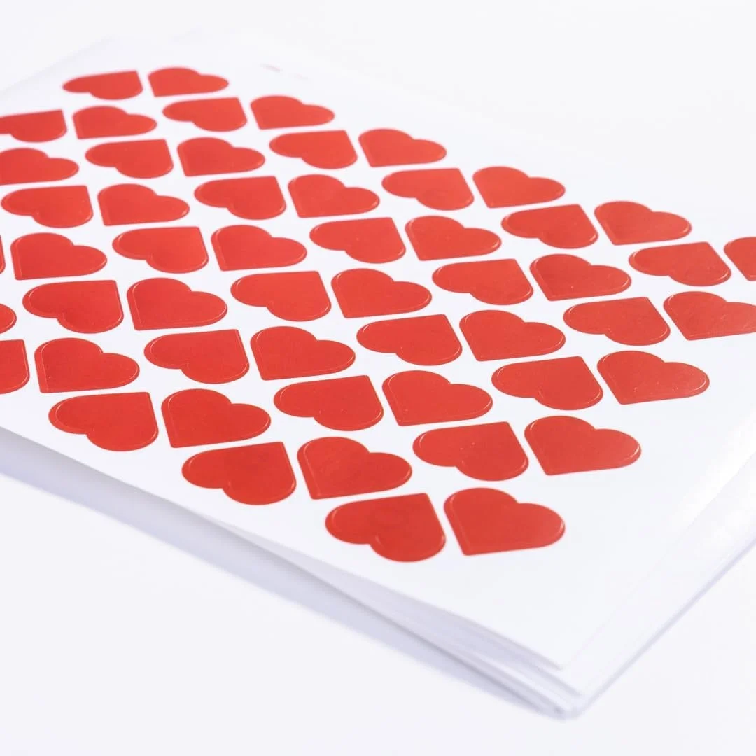 Lexroo Dikey Şerit Kalpli Sticker Seti, 1200 Adet Çok Renkli Lexroo Dikey Şerit Kalpli Sticker Seti, 1200 Adet Çok Renkli