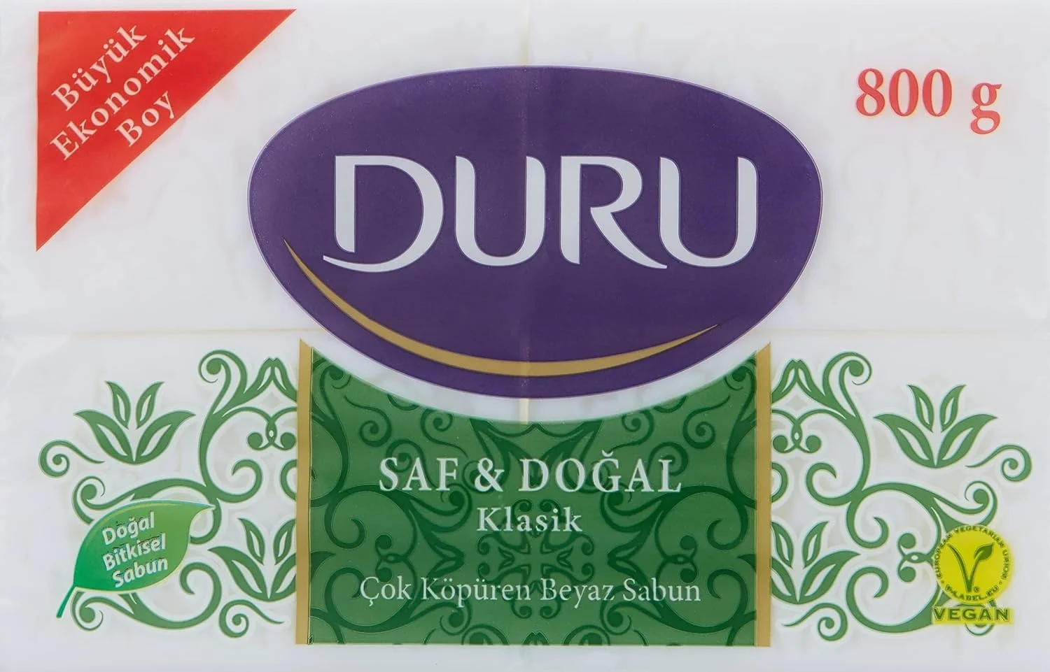 Lexroo Duru Saf & Doğal Klasik Kalıp Sabun, 800 Gr Beyaz sabun Lexroo Duru Saf & Doğal Klasik Kalıp Sabun, 800 Gr Beyaz sabun