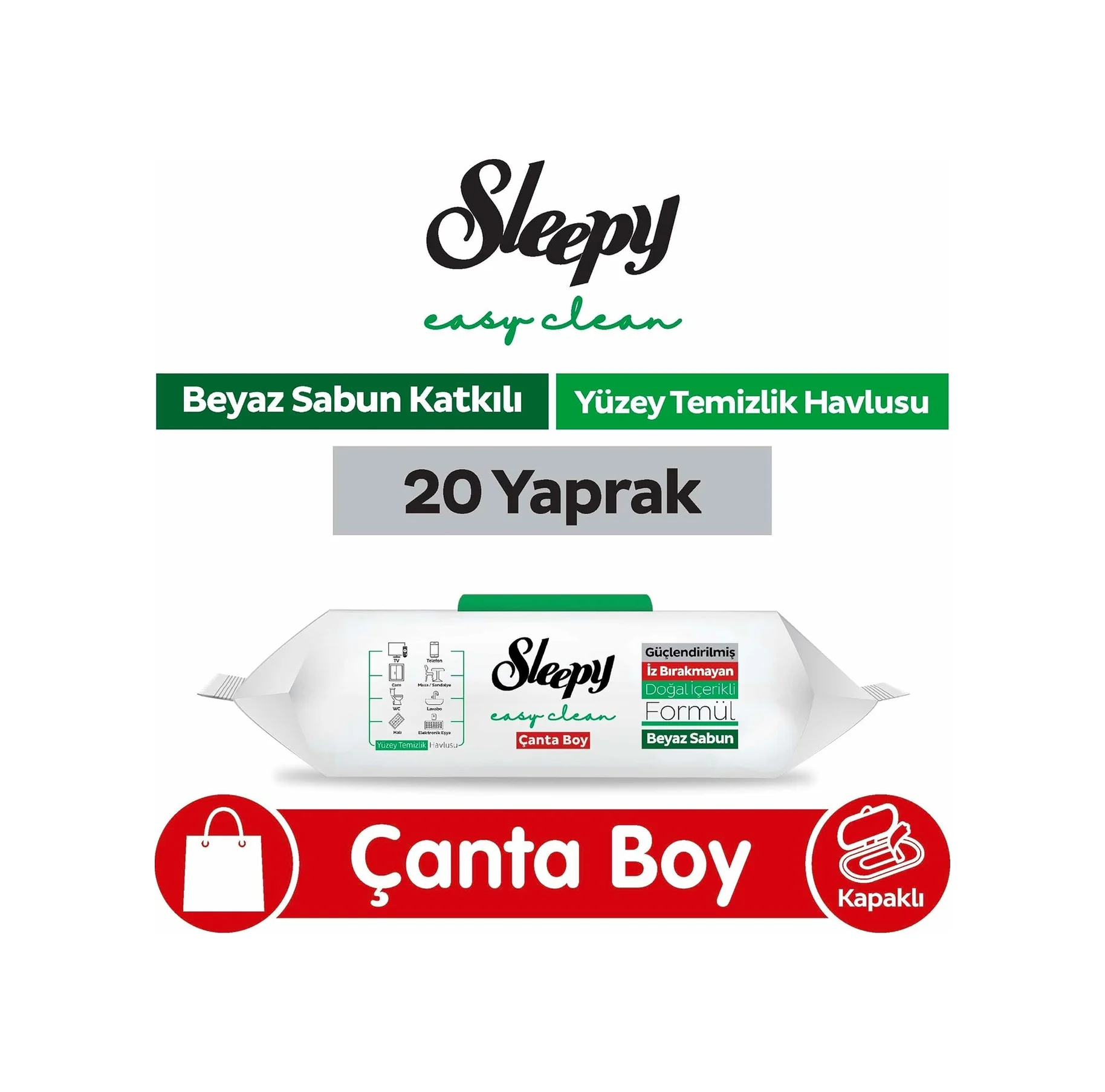 Lexroo Easy Clean Beyaz Sabun Katkılı Yüzey Temizlik Havlusu Çanta Boy 20 Yaprak Lexroo Easy Clean Beyaz Sabun Katkılı Yüzey Temizlik Havlusu Çanta Boy 20 Yaprak