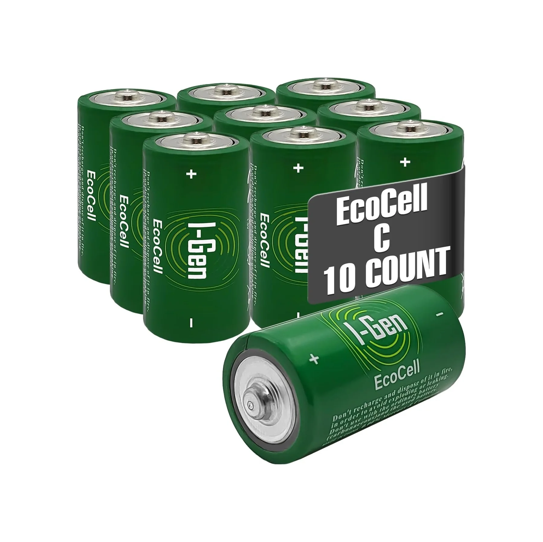 Lexroo Ecocell Çinko Karbon C Boy R14 1.5v Pil 10'lu Paket Lexroo Ecocell Çinko Karbon C Boy R14 1.5v Pil 10'lu Paket